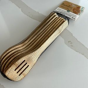 Bamboo cooking utensils, 8 pack.  New in package.